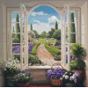 View To The Garden (50 x 50 actual picture size)