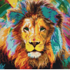 Colourful Lion (50 x 50 actual picture size)